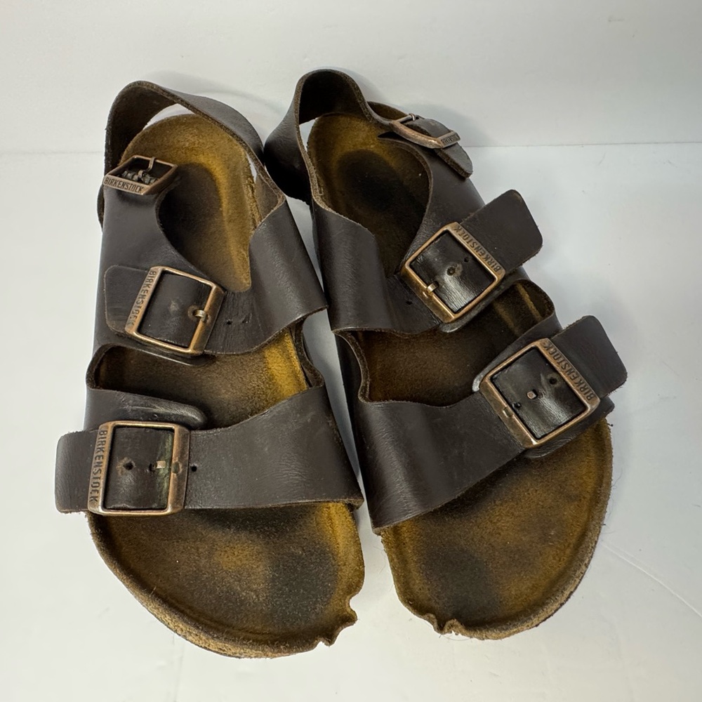 Birkenstock Arizona Sandals Men’s/Women’s Brown Leather EU 41 US women 10 Men 8